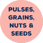 Pulses, grains, nuts and seeds