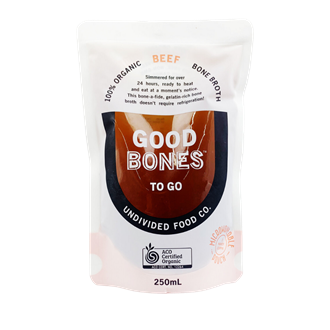 Good Bones To Go - Organic Beef Bone Broth - 250ml | Undivided Food Co. - Cheese Therapy