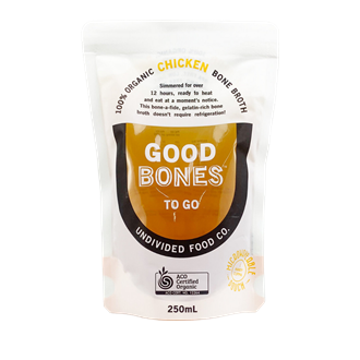 Good Bones To Go - Organic Chicken Bone Broth - 250ml | Undivided Food Co. - Cheese Therapy