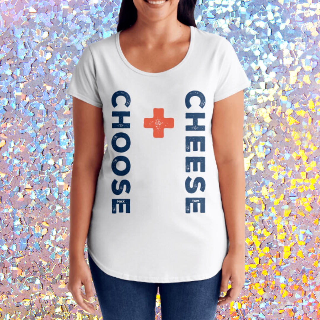 Choose Cheese T-Shirt Womens - Cheese Therapy