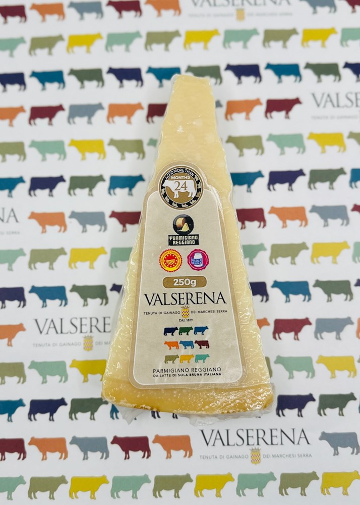 Valserena Parmigiano Reggiano Solo di Bruna | 250g, 24 Month Aged | Premium Italian Cheese - Cheese Therapy