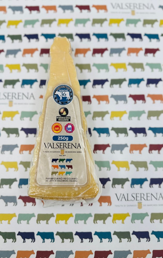 Valserena Parmigiano Reggiano Solo di Bruna | 250g, 36 Month Aged | Premium Italian Cheese - Cheese Therapy