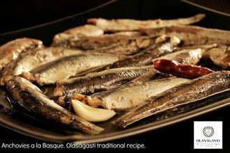 Anchovies a la Donostiarra (Whole Anchovies Sautéed with Garlic) - Max + Tom