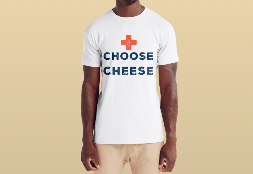 Choose Cheese T-Shirt Mens - Max + Tom