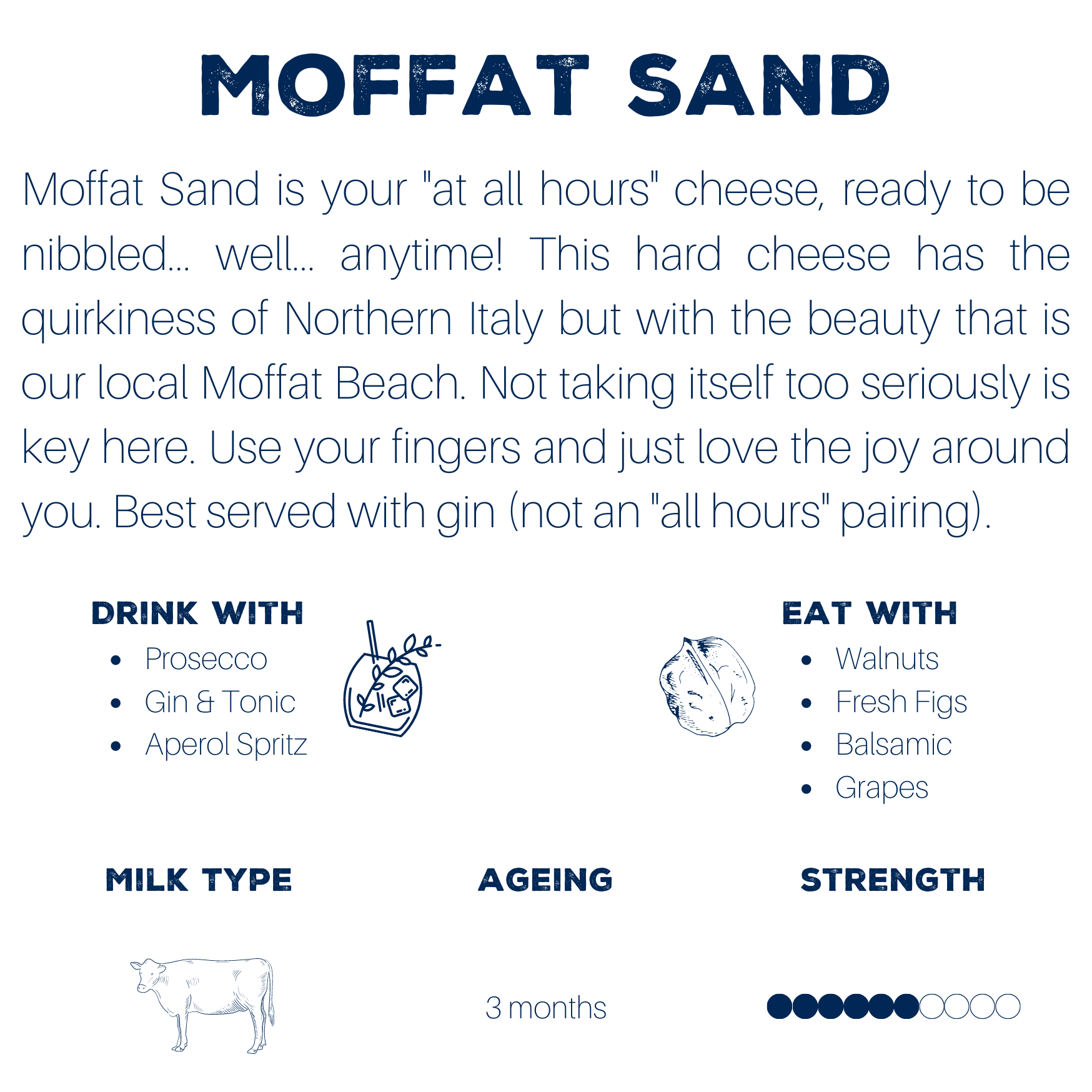Moffat Sand Hard Cheese - Max + Tom