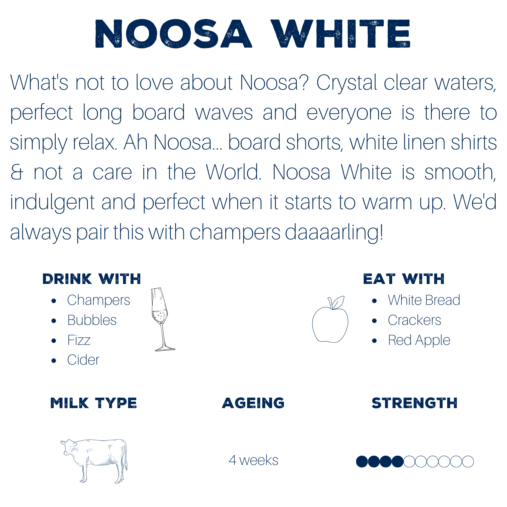Noosa White - Soft Triple Cream Cheese - Max + Tom